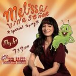 Melissa Villaseñor Instagram – ****update: sold out ! THANK YOU!!!!!! 

My lovely Meliss fans! I need you! I’m taping two shows of my stand-up hour at the precious @bobbakermarionettes theater May 1st!! Going to have @wolvesofglendale open and play a song we wrote together! Ticket link is in my bio!! Floor seats they have cushions for your buns! 
Poster by @marlomeekins
