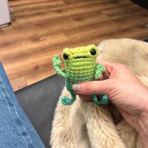 Melissa Villaseñor Instagram - Still smiling from this visit at @childrensnational. Thank you to the patients who shared their stories and made this such a special time. Extra shoutout to Ren for my crochet frog. Wishing the best for these kiddos. The book i read was “The Fantastic Bureau of Imagination” by one of my fave artists @bradmontague !

P.S. Donations this holiday season light up Dr. Bear, their mascot, at the hospital to brighten patients’ days 🌟❤️– link in their bio!