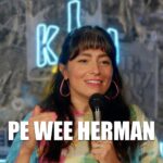 Melissa Villaseñor Instagram - RIP Pee Wee Herman 🤣🎤: @melissavcomedy #standupcomedy at #jaminthevan 🎶🚐 #comedian #comedyclub #jenniferlopez #peweeherman