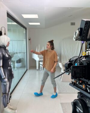 Mercedes Mason Instagram - A fun little project I wrote, directed, produced, AD’d, did HMU…you know, the usual low budget hats one wears.

It only came together due to my INCREDIBLE team! A special thanks to @ryan.seif (my editor, friend, and camera op) for introducing me to @jared_payzant (sound extraordinaire) and @ambadillo (our fearless DP who read my mind every three seconds)…they worked their asses off!

Thank you to my beautiful lead actress @christinakartchner (who embodied a humanoid better than I could’ve anticipated) and my incredible little #IndyFalcon who impressed us all! (Thank you @sitarafalcon for being the best stage dad ever!)

A special thank you to @iamyasi and @mcjerob for the very thankless job of playing the faceless adults. I am indebted to you both. Thank you!

Last but absolutely not least…a HUGE THANK YOU to my sister in arms, my ride or die, my justice warrior princess: @azadeh.afsahi for lending me her gorgeous home and allowing me to feature her one month old son Atlas (whom I’m obsessed with) in his acting debut.

PS: I was supposed to be out of town and this came together in less than 48 hours! WHAT?!
