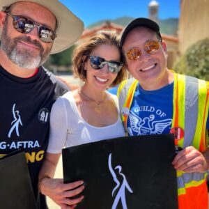 Mercedes Mason Instagram - UNION STRONG!!! We ain’t going. Come at us!!! 💪🏽💪🏽💪🏽

 #sagaftra #unionstrong #suckitamptp #greedyf*cks