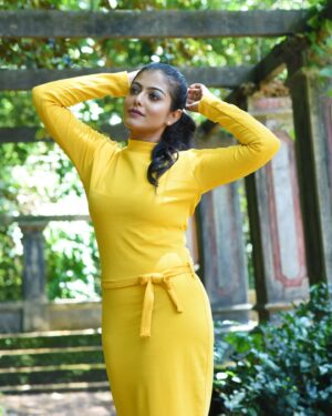 Merin Philip Instagram - Mellow mellow marshmallow 💛

Costume: @urbanic_women_fashion_store
Mua: @zak_makeover 
Pc: @rojan_nath 

#urbanicwomenwear#zakmakeover#photooftheday#instapost#fashionmodel#makeover#yellow#merinphilip#tripunithurapalace#happiness#poser#explore#collaboration#dreamy