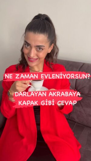 Merve Polat Instagram - BAYRAMDA NE ZAMAN EVLENİYORSUN? Diye DARLAYAN AKRABAYA CEVAP 🔪 Yetti beeeh😂 #bayram #kurbanbayramı #eidmubarak