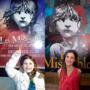 Mia Sinclair Jenness Instagram - "My heart is too full for farewells..." -Les Misérables ••••••••••••••••••••••••••••••
Today, I take my final bow as Little Cosette in Les Misérables on Broadway. I have been in this show for 4 years and the people here have watched me grown up. They are all like my family; my Les Mis family. I will miss each and every single person, but as Les Mis says, "Even the darkest night will end and the sun will rise." (Sorry if I didn't tag you) @eleanorkoskibway @finkeboutit @gatenm123 @heidigiberson @jillavalentine14 @kealasettle @katybas @lesmizbway @mxdmarcus @nikkimjames @trinityonbroadway @markuhre @richardthebarth @brooklynshuck @joespiel @eleanorkoskibway @angelinegron @mckayla_twiggs