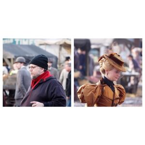 Mia Wasikowska Instagram - Behind the scenes of Crimson Peak. The costumes are gorgeous!!! Photos from cinecat.tumblr.com #guillermodeltoro #miawasikowska #crimsonpeak