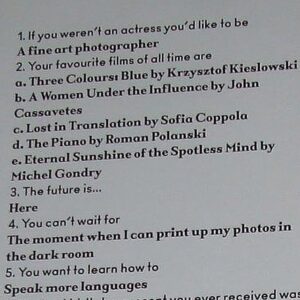 Mia Wasikowska Instagram - Interview/Questionnaire of Mia for Another Magazine. You guys want me to upload the rest of the questionnaire? #miawasikowska #anothermagazine