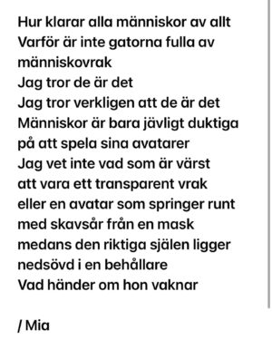 Mia Skäringer Instagram - Alldeles strax kommer jag att börja blogga igen. Jag älskar att dela mina små texter, känslor och tankar med er. Och om någon människa kan känna igen sig blir jag lycklig. Och vi blir tillsammans mindre ensamma i oss själva. Återkommer snart med var du kommer hitta mig 🏹❤️ @polpoplay #vadhänderomhonvaknar