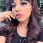 Mica Burton Instagram - I will never stop posting this makeup look from 2019 every pride month just like I will never stop being SUPER LOUDLY 🩷💜💙 BISEXUAL 💙💜🩷. Can you hear that iced coffee being shaken aggressively in the distance? It’s mine and it’s a lavender oat milk latte and I am READY FOR PRIDE. I am so lucky to be able to join so many others celebrating who we love and how beautiful the way we live our lives is. And to all of you who are reading this and maybe are going through a personal journey, not out for any number of reasons, or don’t feel the need/want to crank the queer up to 11 during June: you are seen and loved and valid. Happy pride, everyone. Let’s all strive to be extra kind this month, yeah?