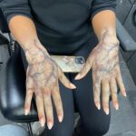 Mica Burton Instagram – ⚠️ PICARD SPOILER ALERT ⚠️

I just wanted to make an appreciation post for @hannyeisen and the Star Trek makeup team. This was my first time in full sfx in my professional career, and they all made the daily 3-4 hour process fly by! I also learned so much about adding depth to sfx makeup and felt so taken care of with hot towels and face masks after a long day in drying makeup. So here’s some snaps of my borgification! 💫📸