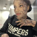 Mica Burton Instagram – ⚠️ PICARD SPOILER ALERT ⚠️

I just wanted to make an appreciation post for @hannyeisen and the Star Trek makeup team. This was my first time in full sfx in my professional career, and they all made the daily 3-4 hour process fly by! I also learned so much about adding depth to sfx makeup and felt so taken care of with hot towels and face masks after a long day in drying makeup. So here’s some snaps of my borgification! 💫📸