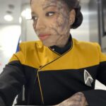 Mica Burton Instagram – ⚠️ PICARD SPOILER ALERT ⚠️

I just wanted to make an appreciation post for @hannyeisen and the Star Trek makeup team. This was my first time in full sfx in my professional career, and they all made the daily 3-4 hour process fly by! I also learned so much about adding depth to sfx makeup and felt so taken care of with hot towels and face masks after a long day in drying makeup. So here’s some snaps of my borgification! 💫📸