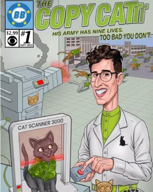 Michael Bruner Instagram - Michael’s BB Comic was purrrfect! It featured the beautiful Lila cat and even little Sasha and Meghan cats running in the background! 😻 #teammichael