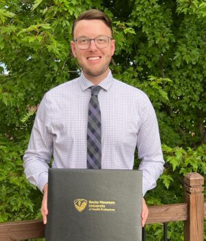 Michael Bruner Instagram - I’m proud of him every day, but I’m especially proud of @haydenmiddleton today as he graduates his doctorate program! You never cease to amaze me with all of your hard work and dedication. You have spent countless hours writing papers and doing homework, on top of working full-time caring for patients and serving on state committees (and wedding planning too!). I’m super proud of you and can’t wait to see what you achieve next 💙