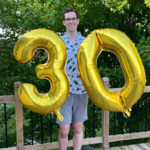 Michael Bruner Instagram - Today I turn 30! 🎉🎉 My 20s were filled with college, law school, navigating a pandemic, and so many exciting memories! I adopted three perfect (most of the time) cats, got engaged to @haydenmiddleton, fulfilled a lifelong dream of being on @bigbrothercbs, and made so many incredible friends along the way. I can’t wait to see what this next decade has in store for me. Everyone says their 30s are their favorite decade, and I’m about to find out why! But I could do without the knee pain that comes with aging 😜
