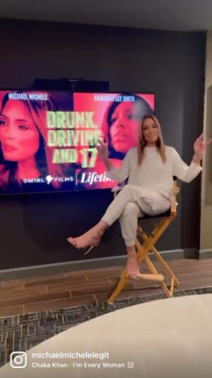 Michael Michele Instagram - WHEW‼️ There’s what we do when we’re filming and then there’s what we do afterwards to promote that project. At the end of the day, it’s a business, albeit a very creative one💪🏽🙌🏽‼️
#tv #movie #biz #actor #business #press #lifetimemovies #DrunkDrivingAnd17 #MADD
Tune-In 👉🏽April 15, 8/7c @lifetimetv 
Reel 👉🏽 @jaylonalexis