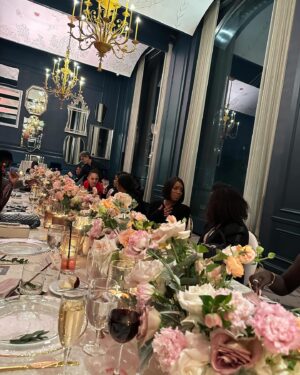 Michaela Angela Davis Instagram - Fashion. Family. Fairness. only a few catwalks ago, my daughter @glittergrowsinbrooklyn was the only baby sitting on my lap in Paris at the fashion shows - now here I sit next to her, baby in her belly at @gucci opening where she’s a major player on the marketing team 👉🏽 Standing tall with her father @ezraknight NY SAG-AFTRA Pres. at @blackbeautyroster x @lorealgroupe Hair & Makeup Equity Dinner - beautifully celebrating significant advances made in inclusive policies @sagaftra including measures to ensure talents diverse beauty needs are recognized   met in production(this is a BIG deal y’all - I’ll post agreement points Ezra shared with us in stories) done in partnership with BBR bossssss founder @maudeyoaks 👉🏽 panel included @thetextureofchange from L’Oreal which advanced legislation in NY & NJ including Mandatory Training in Textured Hair 👊🏽 (also a Big deal- though it sounds like it would be standard. Many folks lobbied for this for decades (including @ddacosta_beauty ) worth celebrating 👊🏽 @jcruel makes a beauty event more beautiful #guccichangemakers #bbrbeautyeequity #nyfw2024 #imageactivist #EQUITY
