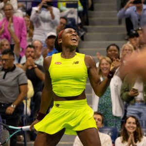 Michaela Angela Davis Instagram - @cocogauff youngest American to make the finals in New York since @serenawilliams #CocoGauff #USOpen 🎾👊🏽