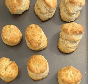 Michaela Angela Davis Instagram - From the moment I learned Elenni was pregnant- I became obsessed with making a proper, buttermilk biscuit for my Grandbaby - As a child I sat, silently, watching my Grandmother work the dough, cut it with a jelly jar then golden warm goodness would emerge-Grandmothers biscuits, a metaphor for the luxury of time for sacred silence   sifting   kneading   care   love. Every Sunday since I moved to Sumter I’ve made a batch. One cain’t jes up n make a fine biscuit - it must be in your hands, in your bones. Batch 4 today was pretty close. Good enough to offer the ancestors #SumterSundays