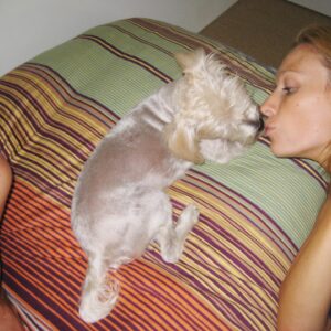 Michaela McManus Instagram - Fifteen years of you sleeping in the crook of my knees every night. I will forever miss you, Sully. Rest easy, little love. The sweetest dog that ever lived. 🤍