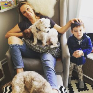 Michaela McManus Instagram - Fifteen years of you sleeping in the crook of my knees every night. I will forever miss you, Sully. Rest easy, little love. The sweetest dog that ever lived. 🤍