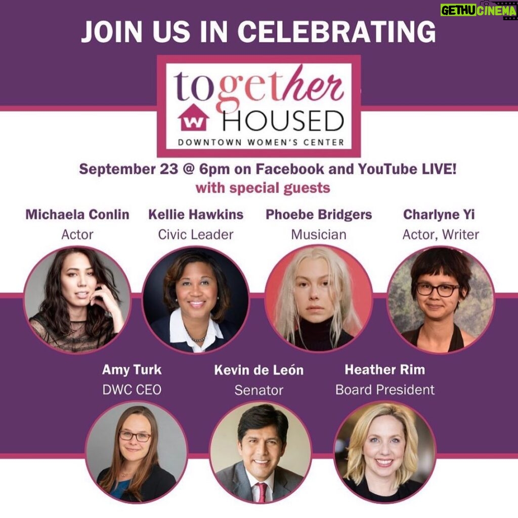 Michaela Conlin Instagram - I’m so honored to be a part of celebrating @dwcweb’s Together Housed campaign. Please join us Wed Sept 23 at 6pm PST on YouTube Live and Facebook as we discuss @dwcweb’s incredible work to end homelessness for women in greater Los Angeles through housing, wellness, employment and advocacy. You can also hear about their online auction to support #TogetherHoused! YouTube Live Facebook.com/DWCweb ✨✨✨✨✨