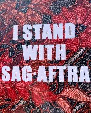 Michele Selene Ang Instagram - @sagaftra strong ✊🏻(thanks for the pic   sign @jamesthetang) #sagaftra #sagaftrastrong #sagaftrastrike