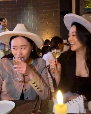 Michele Selene Ang Instagram - Cowboy Selene 🤠🤠🤠 thanks for letting me tag along @arden_cho! (guess what we were talking about, last slide)