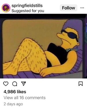 Michelle Collins Instagram - Took this selfie by my parents’ pool, laid back in my Target bikini top, opened insta and this was the very first post “suggested for me.” #goodbyeeee