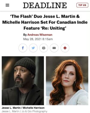 Michelle Harrison Instagram - So thrilled to show you this beautiful little film we are making. ❤️ Dream cast....I am so thankful! @deadline @reunitingmovie #JesseLMartin @lauraadkin @kristarandgruen @therogercross @bronwenrules @davidjlewis11 @carmenmoore1 @stirlingbancroft