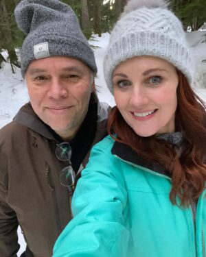 Michelle Harrison Instagram - Mountain beauty on snowshoes. Perfect night! ✨💗
