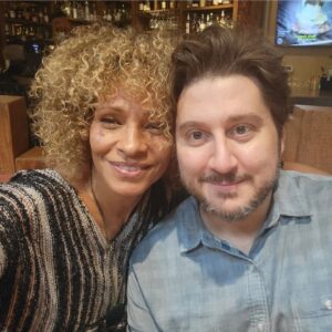 Michelle Hurd Instagram - This man right here @terrymatalas is simply the best! He understands the importance of diversity and inclusivity in storytelling, and absolutely championed those issues for our 3rd season of Star Trek Picard.  Bringing in our Iconic legacy actors/ characters, pairing the new and old together,  like Raffi and Worf ( a perfect pairing) and doing that while speaking with a true Trekkies voice. So glad everyone has gotten to witness the fabulousness that is @terrymatalas !!
Let's do more soon, please 😊🖖🏾❤️