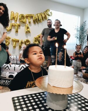 Michelle Kim McCoy Instagram - Hip Hop Hooray…My little homie is TWO legit TWO quit!