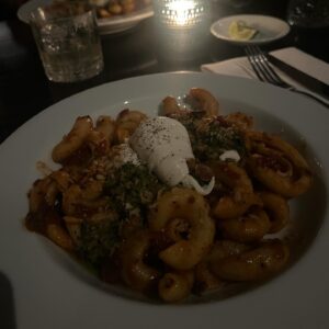 Michelle Kim McCoy Instagram - A blip of December 2023 🫰🏼
-
1. Happy anniversary to us 
2. Fancy pasta dinner for my girl's 40th
3. Cherished gift in the form of a call bell
4. Will wear him as long as my lower back allows
5. Best team ever 
6. Some days you roll down the window and blast your favorite jams
7. And then have to pull over bc you get surprised by the emotions that come up
8. I can stare into these eyes like it's my full time job
9. Sometimes they're sweet
10. Thank you Lord