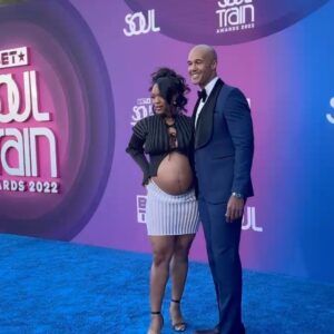 Michelle Mitchenor Instagram - 🗣& SOUUULLL ✨Presented  Songwriter of the Year award @soultrain &  repped @firstwivesclub S3 w/ my cast mate/ dear friend @tallmanmark. Our new season drops THIS THURSDAY 11/17 !!! Catch the 2022 @soultrain awards on 11/26 🤍💍

@a.roegehove 
@balenciaga 
@swarovski 

Stylist : @charliebrianna 
💄 @upscale_artistry 
💇🏽‍♀️ @didbydess 

#firstwivesclub #presenter #soultrainawards2022 
#workingmuvah #bumpOUT #bonusmom #noirsmuvah #foreverserenity🕊