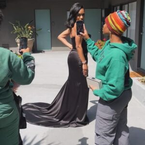 Michelle Mitchenor Instagram - Slides 7-9 🥲♠️.The Journey is the WIN 🏆 
@naacpimageawards Congrats to all the winners and fellow nominees. Til ‘ next time 🖤

Glam Squad THANK YOU! Oh! How I Thank YOU! 
Styling @apuje & asst @neissa.diabate 
Hair @jazzmynsamuels 
Mua @ninjaaaaaa / @theninjafilter 

To my sis @javicia Thank you for mentioning my name in a room I wasn’t in! You’re one of my biggest inspirations to keep going and I’m honored to know you and do life with you. 

#silentassassin #naacpimageawards #nominee