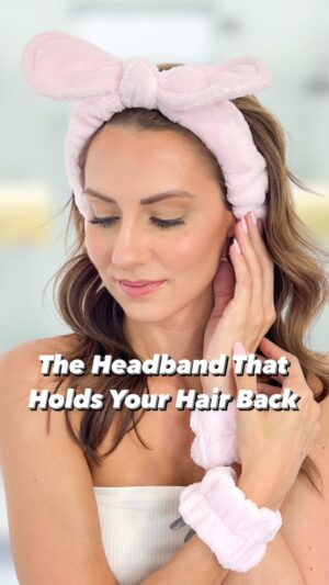Michelle West Instagram - The Ultimate Face-Washing Headband - The Headband That Holds Your Hair Back!!!! Practicality at its finest!! Crafted with skincare in mind, this puffy headband boasts a unique ponytail attachment, allowing you to effortlessly secure your hair in adorable bunny ears or turn it around for a chic ponytail! No more fussing with hair falling forward during face washing – this headband keeps your ponytail elegantly in place at the base of your neck. And the wrist towels – the unsung heroes of your skincare routine. The Drip-Proof Wrist Towels wrap around your wrists, catching stray droplets and keeping your arms dry. This set makes a great stocking stuffer or gift for her! Currently, it comes in pink and ivory but we will definitely be expanding to more colors in the future!

Shop it via the link in my bio!!! Or copy and paste this link into your bio - https://amzn.to/3uIRRbo

#headband #puffyheadband #facewashheadband #beautyheadband #spaheadband #wristtowels #viralproducts