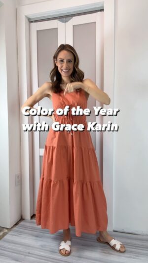 Michelle West Instagram - Pantone’s color of the year is peach and these midi and maxi dresses are living up to it! Excited for warmer weather to wear these! See the @gracekarin_brand story highlight for try-on details of each! 

Ways to shop these looks:
- tap the link in my bio then tap the “everything linked here“ tab
- Follow my shop @themichellewest on the @shop.LTK app to shop this post and get my exclusive app-only content!
- copy and paste this link into your browser - https://liketk.it/4vFiY

#liketkit #LTKfindsunder50 #LTKVideo #LTKtravel #gracekarin #amazonfashionfinds #springdress