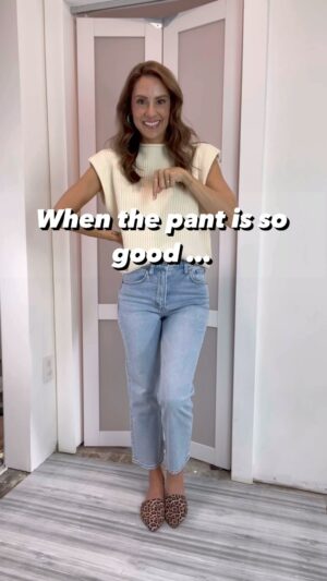 Michelle West Instagram - Fall and fall transition!!!! When the denim (pant) is so good, you get ALL the styles!!! And they’re on sale! This high waisted, ankle jean is such a flattering fit!! I’m getting the medium wash too but this is black, light wash, and the faux leather pant version! They have stretch and are all so comfy! I’m wearing a 25 short in all! 

ways to shop, these looks:
- Click the link in my bio and click the “shop my looks“ tab
- Follow my shop @themichellewest on the @shop.LTK app to shop this post and get my exclusive app-only content!
- copy and paste this link into your browser - https://liketk.it/4hiQq
 
#liketkit #LTKSeasonal #LTKsalealert #LTKunder100 #abercrombiejeans #falltransition #abercrombiestyle
