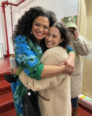 Michelle Buteau Instagram - Please give @ilana her flowers y’all! Today is her birthday & she’s the most fun, caring, kind n talented nugget with dipping sauces🎉 

#babes