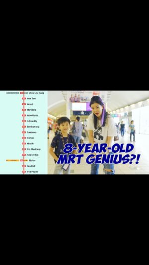 Michelle Chong Instagram - This 8-year-old genius knows more about the MRT than you.