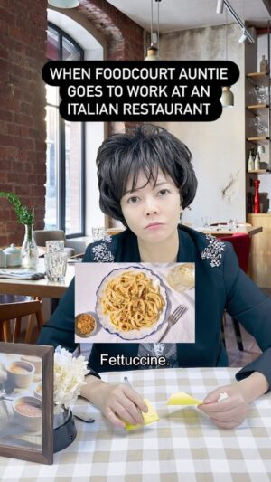 Michelle Chong Instagram - To be fair, Italian & Chinese cuisine do have a lot of similarities.😁