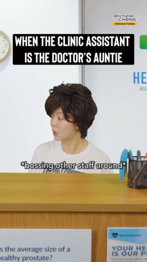 Michelle Chong Instagram - There’s no cure for Aunty Lily’s chronic need to talk non-stop 😅, but those with higher chronic medication needs can benefit from the new Healthier SG Chronic Tier! 😄💪 More subsidy, better right? 😁 By the way, did she tell you the doctor is her niece? 🩺😆 

#HealthierSG #HSGChronicTier #ReduceBillSize #KeepingChronicMedicationsAffordable #SubsidySupport