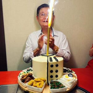 Michelle Chong Instagram - Happy birthday @papachongcooks ! May you be happy and healthy always and may you always enjoy cooking incredible feasts for us! 😁❤️ And thank you @bobthebakerboy @amayeezingg for the gorgeous cake - it was beyond all expectations! 😍 All that detail!🥺 Papa Chong was so surprised & happy! 🙏❤️🎂🎉