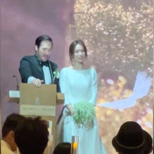 Michelle Chong Instagram - Congrats to the prettiest & sweetest bride @limrebecca ! And congrats to @mjwguitar for marrying the prettiest and sweetest gal!! 😁❤️❤️🎉🎉