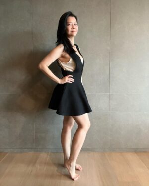 Michelle Chong Instagram - Just a wardrobe fitting photo for a shoot but I think I look quite good so I’m posting this in case I don’t look this good again. Thanks everybirdy thanks.