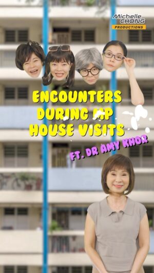 Michelle Chong Instagram - 4 kinds of residents during MP House Visits with SMS @dramykhor Which character do you like the best? 🤪#KarenNgiau