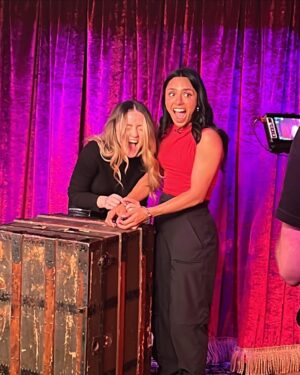 Michelle Khare Instagram - Thank you for half a billion views on YouTube 🥲. Every day I’m so blessed to have this job, and collaborate with such talented, kind, and supportive people. Here’s a sneak peek into the last WEEK of insanity at MKHQ. 🤯