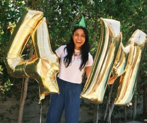 Michelle Khare Instagram - 4 million subscribers!! 🥳 And we have some of our best episodes on the way. Ever grateful to our amazing team ⭐️