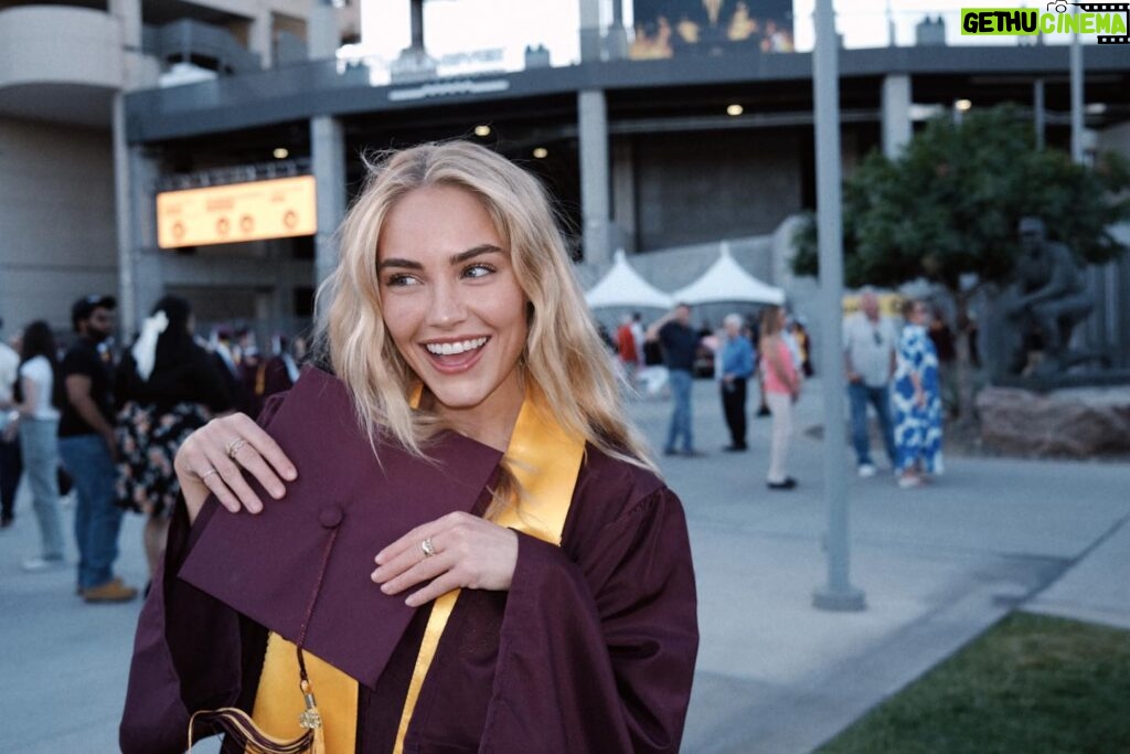 Michelle Randolph Instagram - I did it! It’s hard to believe that I’m at the finish line. It’s special to look back on when I started school, all the changes and growth spurts my life has gone through. The lessons and the confidence my time at ASU has given me is indispensable! I’m feeling so grateful and sentimental. and HA @landonrandolph- despite what you thought would happen, I finished before you. (if you’re wondering what motivated me most, it’s wanting to graduate before my little brother)