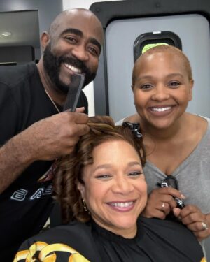 Michole Briana White Instagram - Working hard on season 4 for you guys! Wooweee it's good!😍Yesterday was a long and great day. BMF hair and makeup team are frikin fire!🔥 Moe and Quin are everything! 🏆🏆🏆I luuuuvvv them so much💜! @mymanmoe @quintessencemua Can't wait for you to see this season! 🥰 #ilovewhatido #thankful #bmf #bestjobever #season 4️⃣🤸🤸💃🏼😍